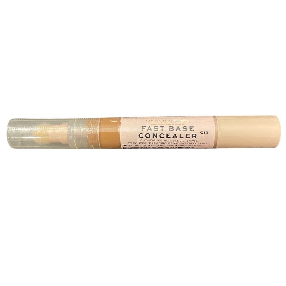 Makeup Revolution Fast‎ Base Concealer C13 Liquid Buildable Coverage Tan Medium